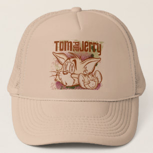 Gorra De Camionero Tom y Jerry Brown y Green