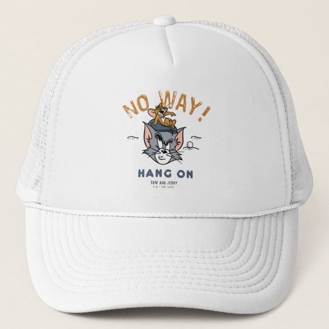 Gorra De Camionero Tom y Jerry Golfing "De ninguna manera" (Anverso)