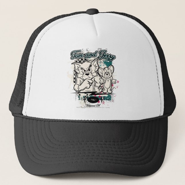 Gorra De Camionero Tom y Jerry Hollywood CA (Anverso)