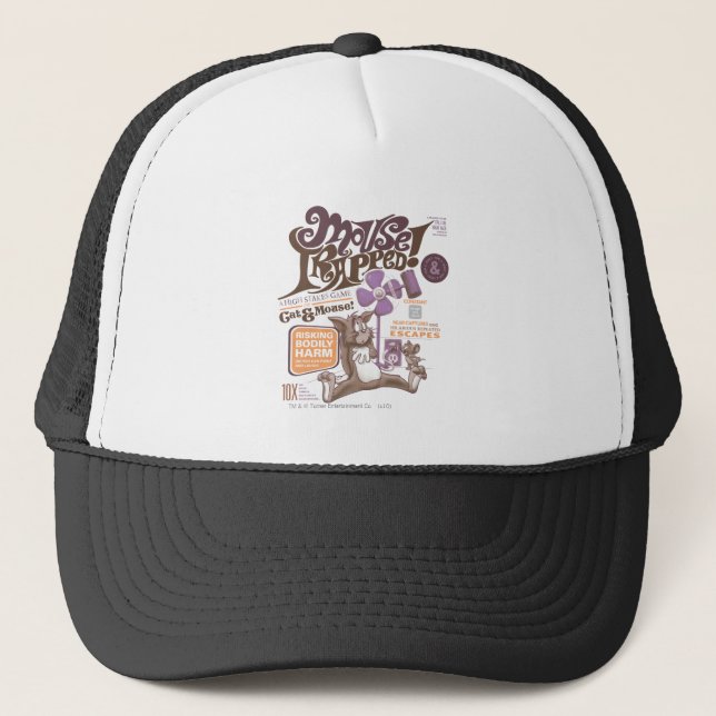 Gorra De Camionero Tom y Jerry Mouse atrapados (Anverso)