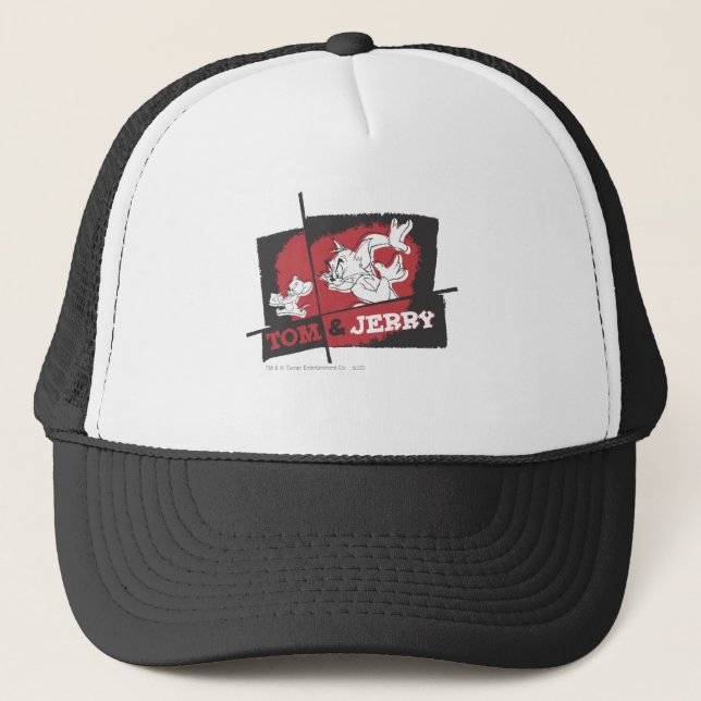 Gorra De Camionero Tom y Jerry Red y Black (Anverso)