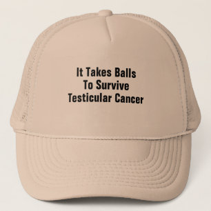 Gorra De Camionero Toma bolas para sobrevivir el cáncer testicular