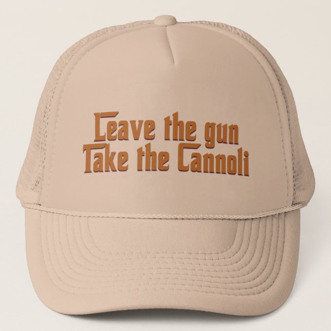 Gorra De Camionero Toma el Cannoli (Anverso)