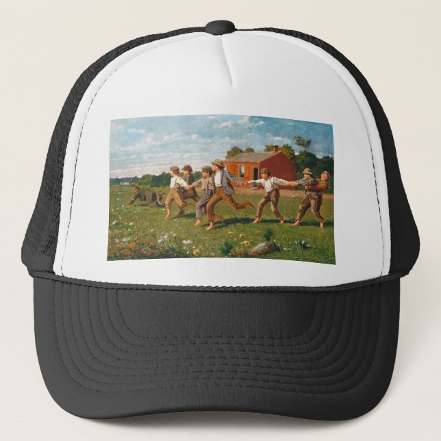 Gorra De Camionero Toma el Whip (1872) de Winslow Homer. (Anverso)