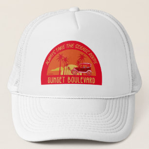 GORRA DE CAMIONERO TOMAR SIEMPRE EL BOULEVARD DE SUNSET DE LA RUTA ES
