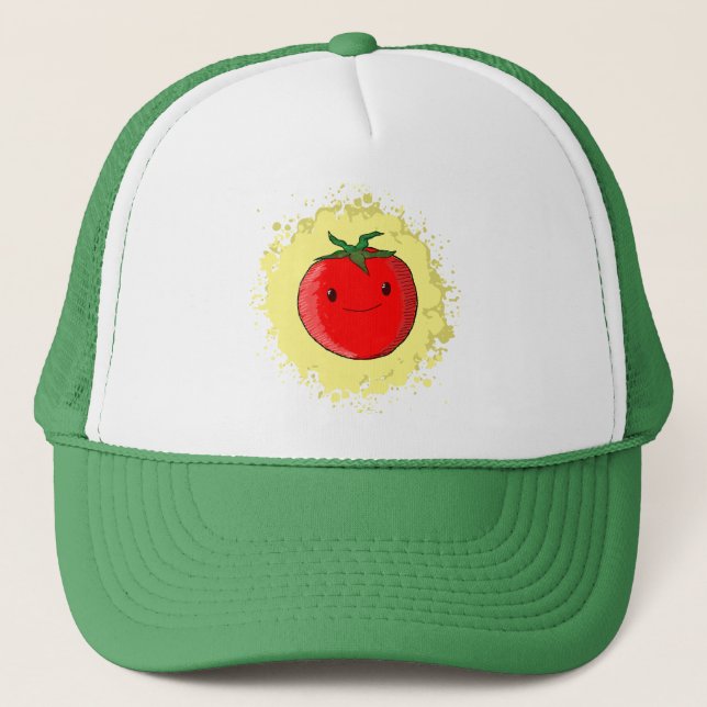 Gorra De Camionero Tomate Personalizado lindo (Anverso)