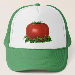 Gorra De Camionero Tomate, verduras y frutas de la madriguera roja