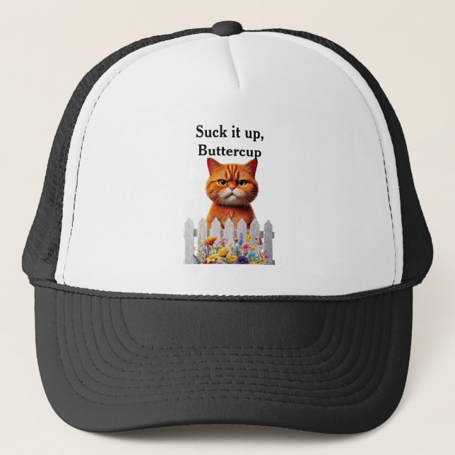 Gorra De Camionero Tómatelo con calma, Buttercup (Anverso)