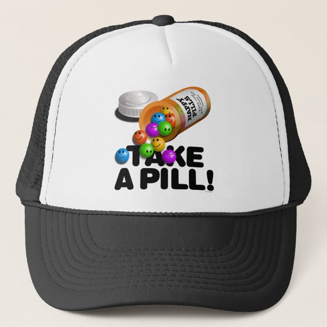 GORRA DE CAMIONERO TOME UN CASQUILLO DE LA PÍLDORA (Anverso)