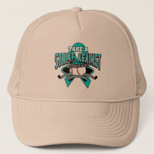 Gorra De Camionero Tome una huelga contra cáncer ovárico