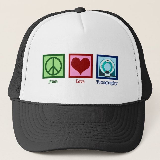 Gorra De Camionero Tomografía Paz Tomografía de Amor (Anverso)