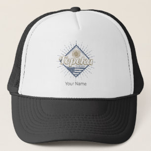 Gorra De Camionero Topeka City Kansas Estados Unidos Sunflower Estado