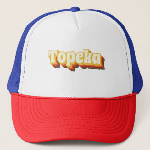 Gorra De Camionero Topeka Retro Vintage Textos