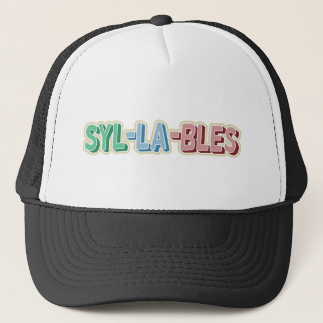 Gorra De Camionero Topografía de sílabas (Anverso)