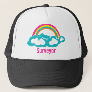 Gorra De Camionero Topógrafo en nube arcoiris