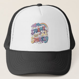 Gorra De Camionero Tormenta de Unicornio pero Diseño de Merch Caprich