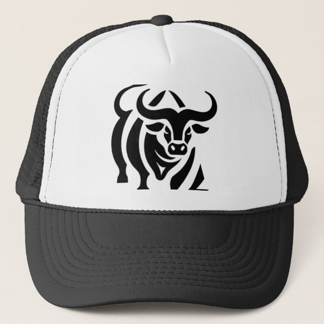 Gorra De Camionero Toro de carga - Potencia y determinación (Anverso)