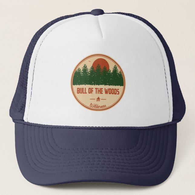 Gorra De Camionero Toro Del Bosque Silvestre Oregón (Anverso)
