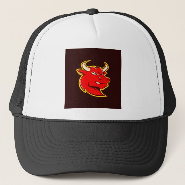 Gorra De Camionero toro rojo (Anverso)