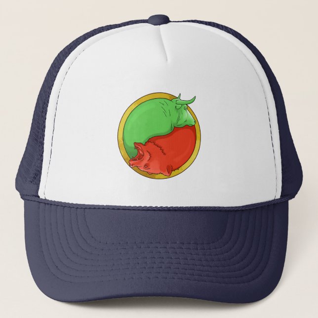 Gorra De Camionero toro y oso (Anverso)