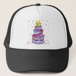 Gorra De Camionero Torta de cumpleaños