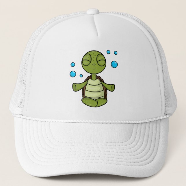 Gorra De Camionero Tortuga a meditar en sentarse (Anverso)