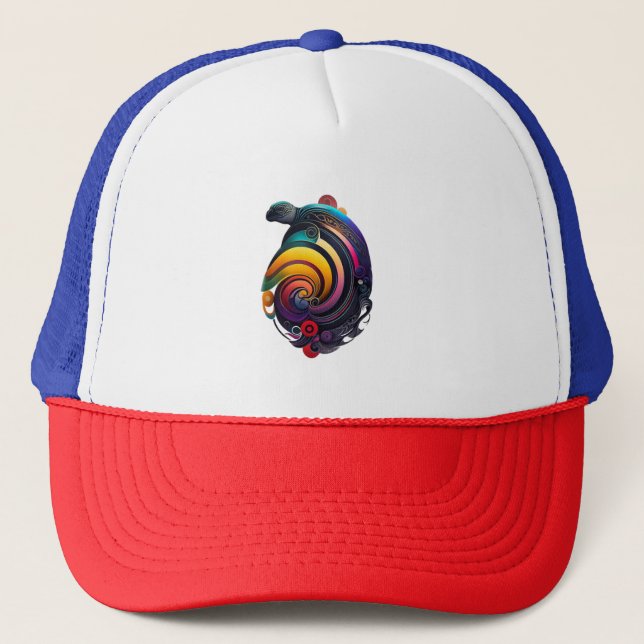 Gorra De Camionero Tortuga arcoiris (Anverso)