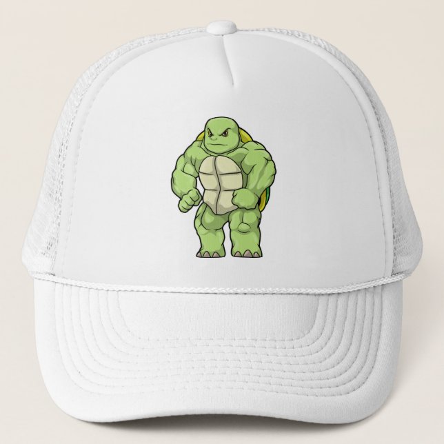 Gorra De Camionero Tortuga como culturista con paquete de seis (Anverso)