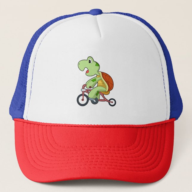 Gorra De Camionero Tortuga con bicicleta (Anverso)