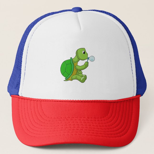 Gorra De Camionero Tortuga con burbujas de jabón (Anverso)