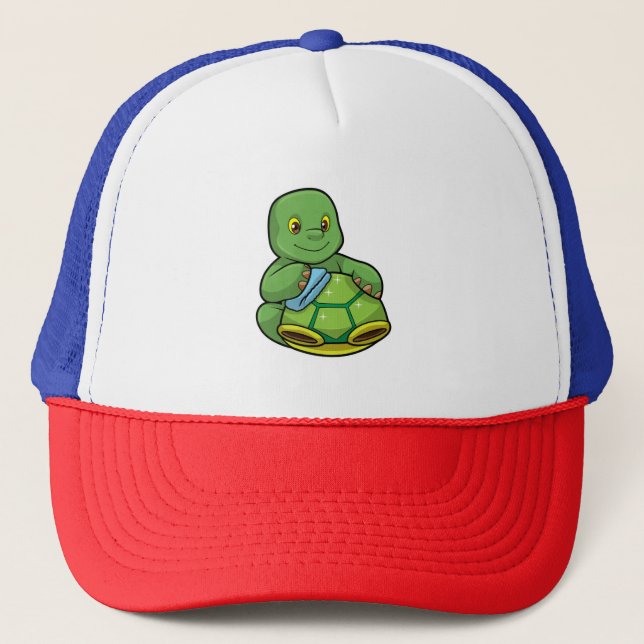Gorra De Camionero Tortuga con caparazón y raya de limpieza (Anverso)