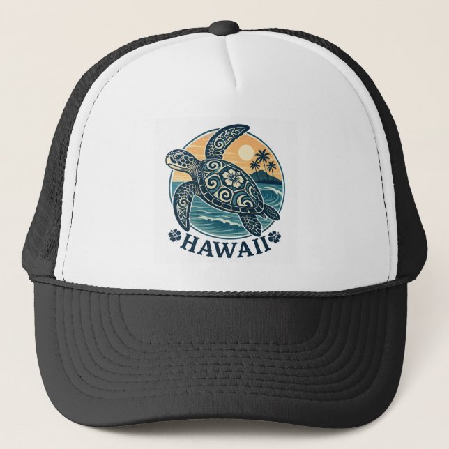 Gorra De Camionero Tortuga de Hawái (Anverso)