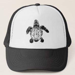 Gorra De Camionero Tortuga de mar del necio del bebé