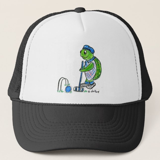 Gorra De Camionero Tortuga del croquet (Anverso)