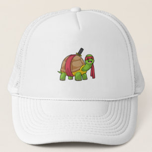 Gorra De Camionero Tortuga en artes marciales con espada