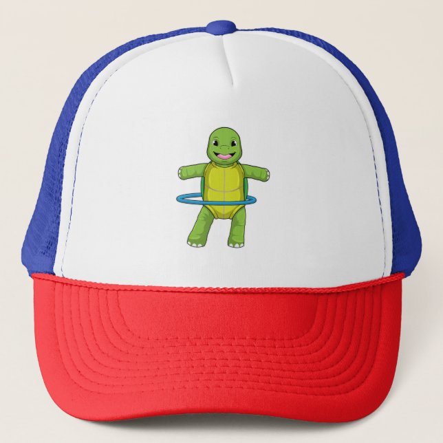 Gorra De Camionero Tortuga en gimnasio con neumáticos Fitness (Anverso)