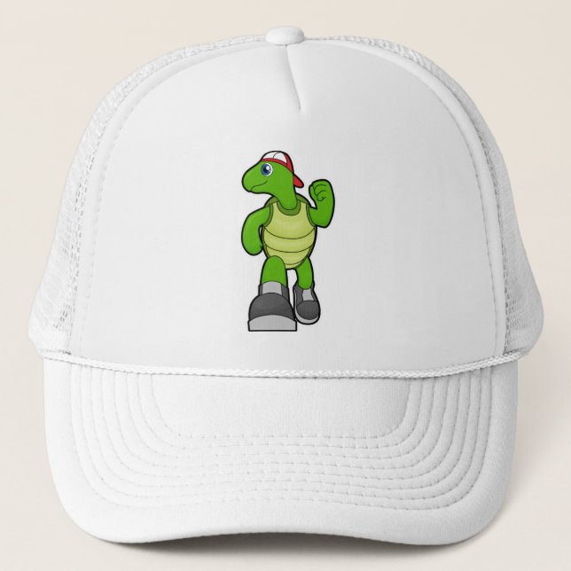 Gorra De Camionero Tortuga en marcha con tapón (Anverso)