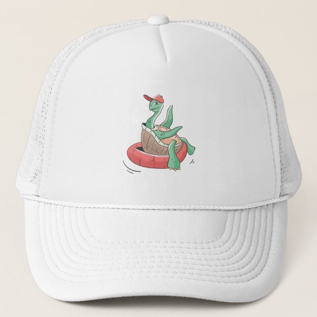 Gorra De Camionero Tortuga flotante (Anverso)