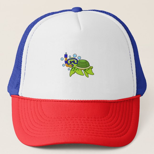 Gorra De Camionero Tortuga para bucear con tubo (Anverso)