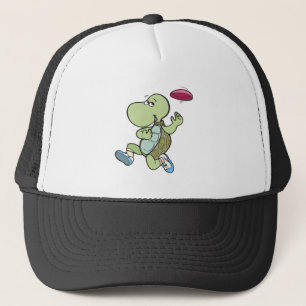 Gorra De Camionero tortuga tocando frisbee
