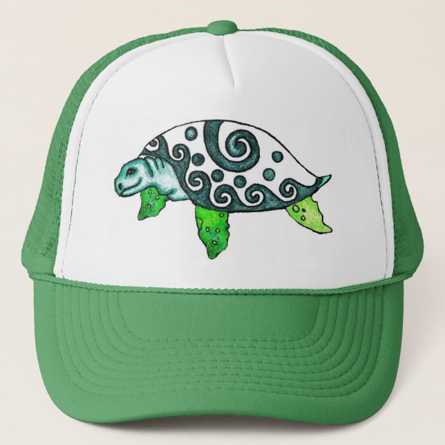 Gorra De Camionero Tortugas De Mar Rinuo (Anverso)