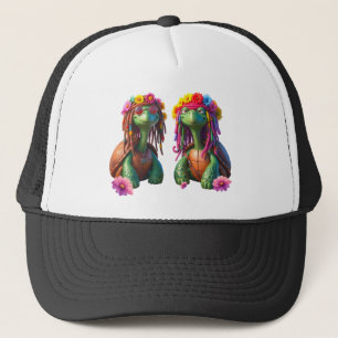 Gorra De Camionero Tortugas Reggae – Vibraciones de Isla para Siempre
