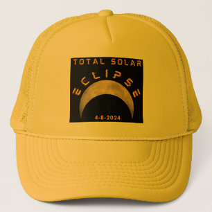 GORRA DE CAMIONERO TOTAL DEL SOLAR ECLIPSE MOON SUN EARTH