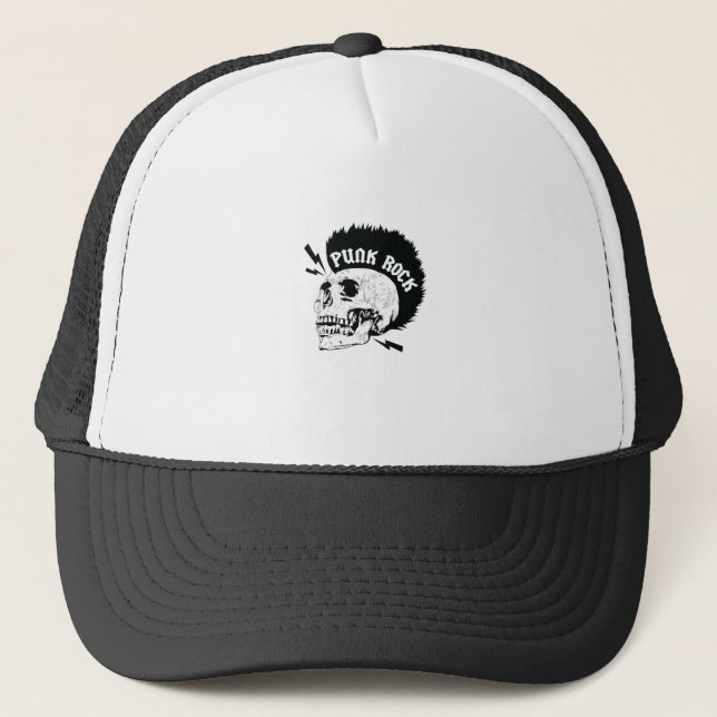 Gorra De Camionero Totenkopf "Rock del Punk" (Anverso)
