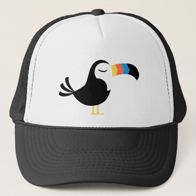 Gorra De Camionero Toucan colorido (Anverso)