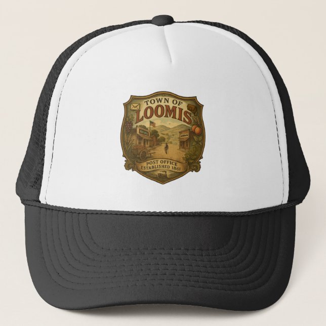 Gorra De Camionero Town of Loomis (Post Office Established 1861) (Anverso)