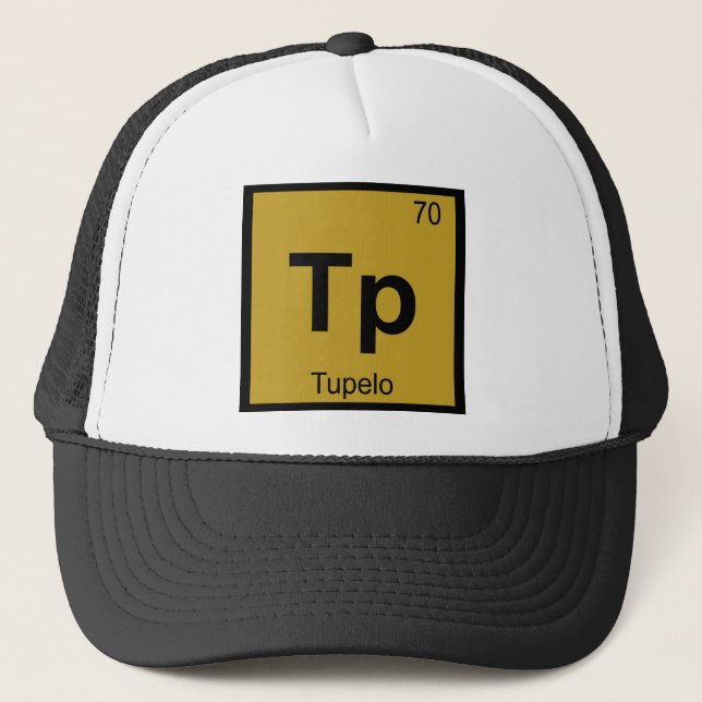 Gorra De Camionero Tp - Tabla Periódica De Química Tupelo Mississippi (Anverso)