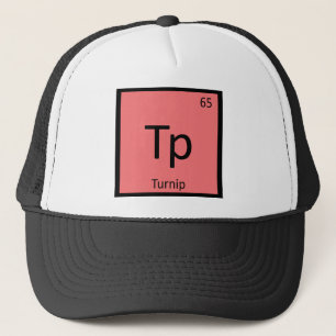 Gorra De Camionero Tp - Tabla Periódica De Química Vegetable Turnip