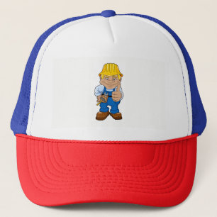 Gorra De Camionero Trabajador con casco de seguridad