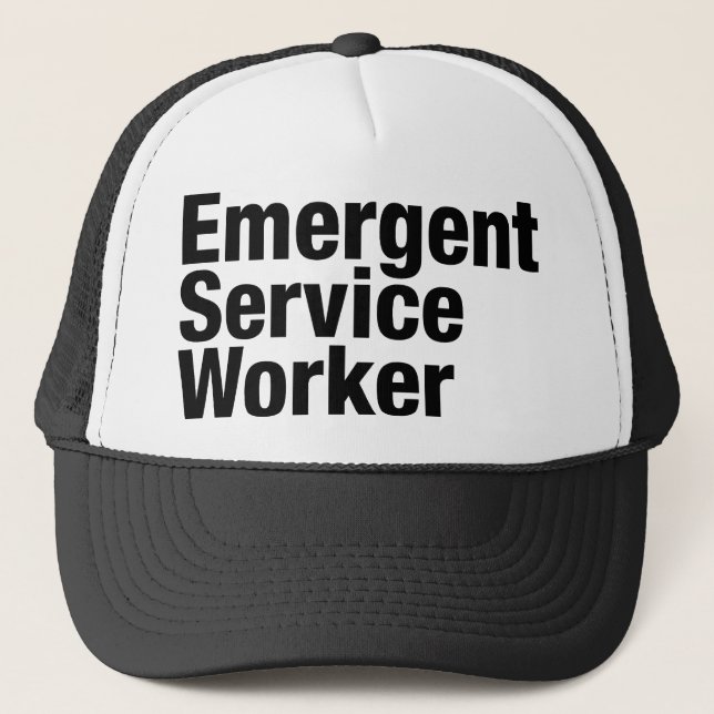 Gorra De Camionero Trabajador de servicio de emergencia (Anverso)